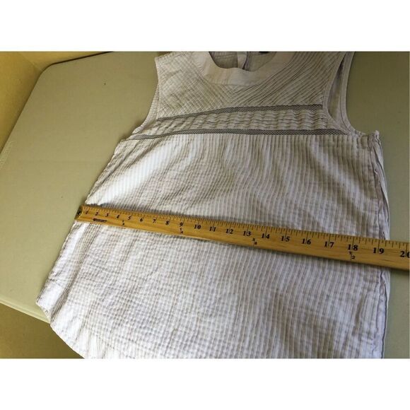 J Crew Pin Tuck Cotton Pleat Mesh Purple Size 6 - Picture 6 of 12